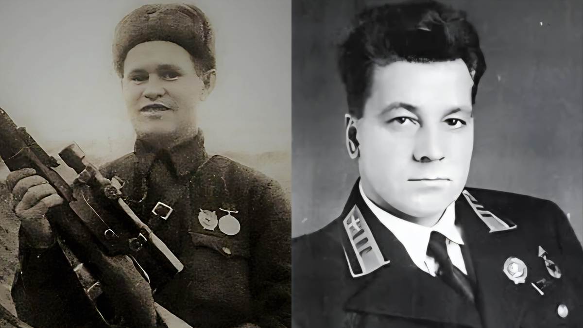 Василий Зайцев (слева) и Анатолий Ляпидевски