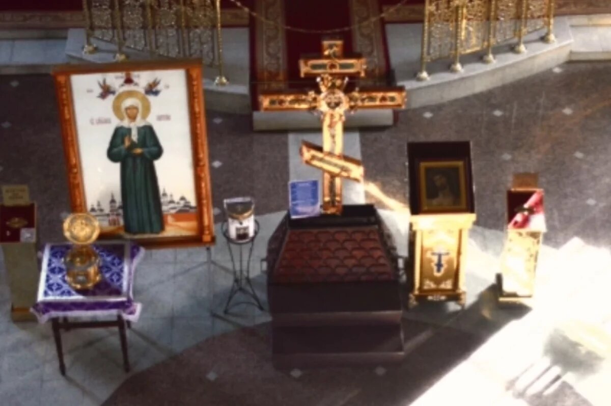    В Перми в Храм Всех Святых привезли две православные святыни