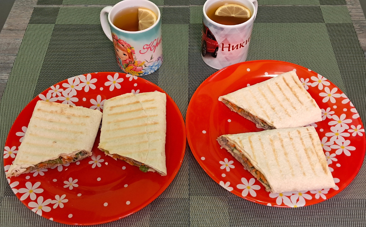 Вкусная шаурма на завтрак