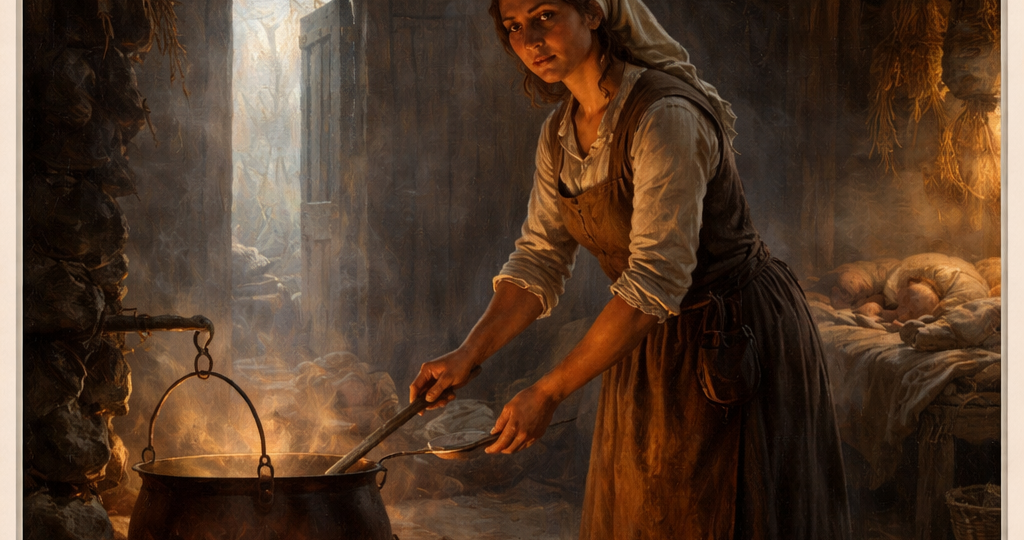 Быт средневековой деревенской женщины: день, который никогда не заканчивается