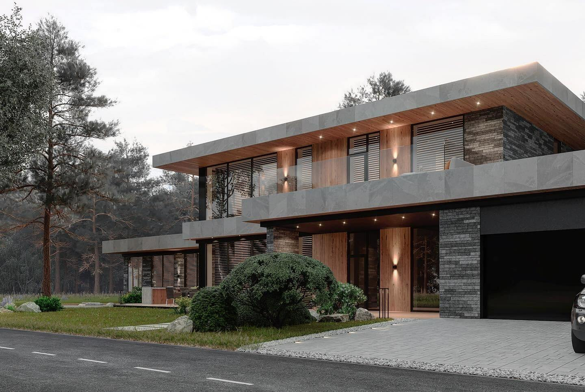 проект архитектуры загородного дома бюро АРХ СТУДИО