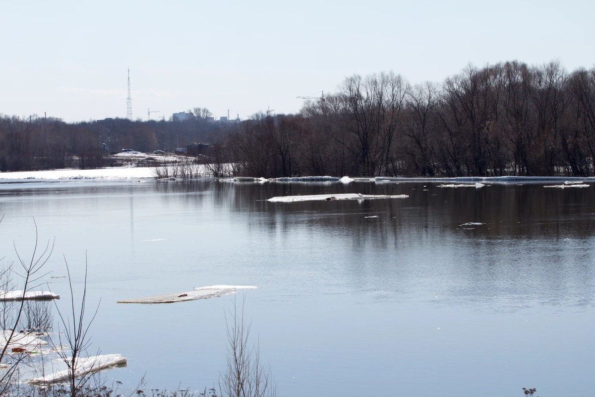    Разлив Оки в Рязани. Фото: 7инфо