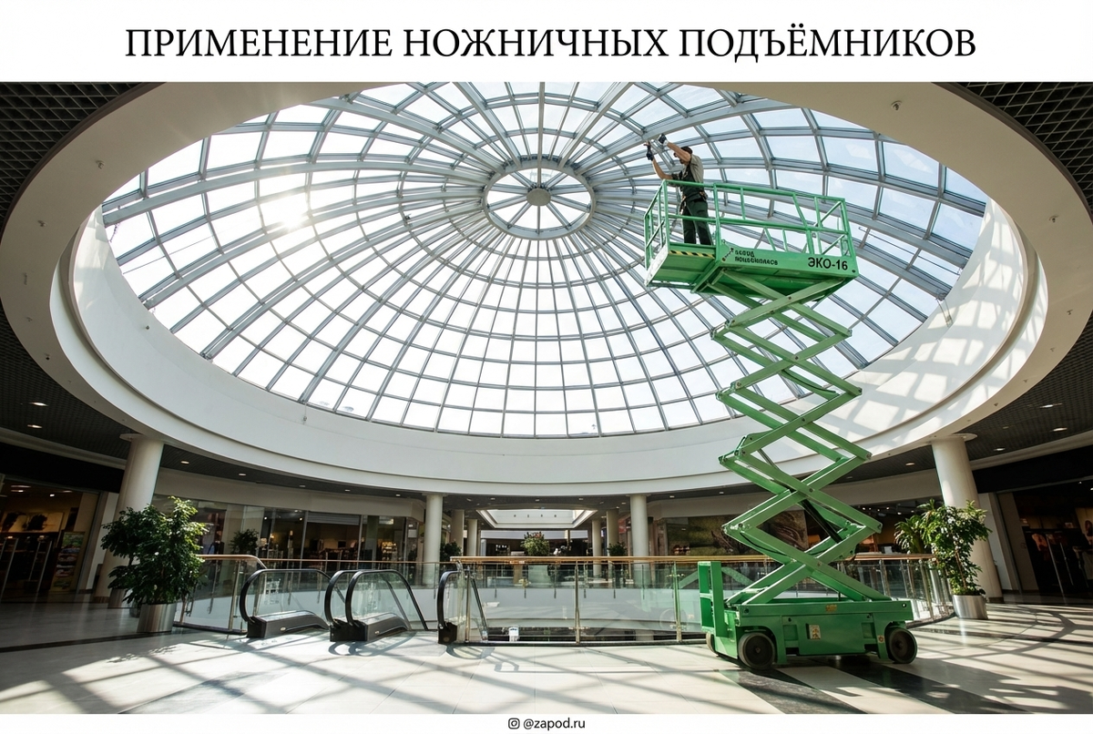    Использование ножничных подъёмников в различных сферах admin