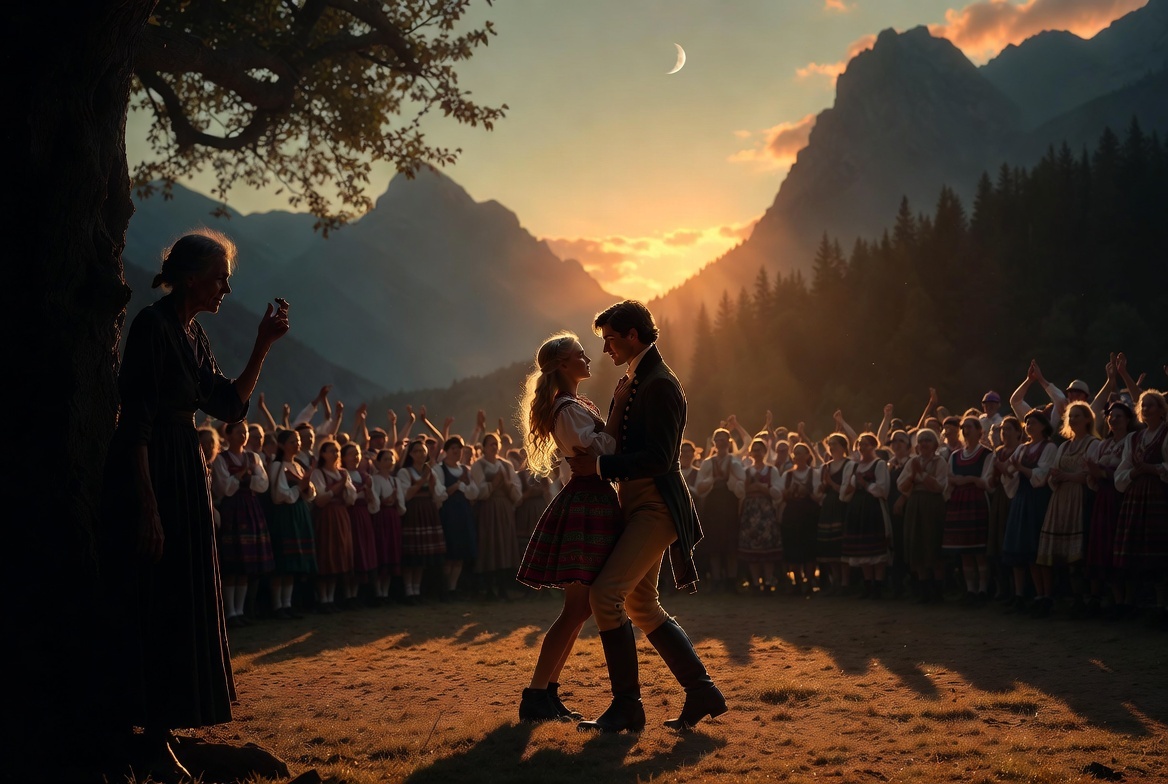 "Праздник Солнца: Запретный танец", иллюстрация создана сетью Грок