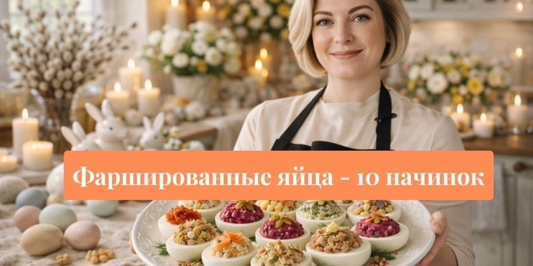 Фаршированные яйца к Пасхе: 10 начинок, которые улетают