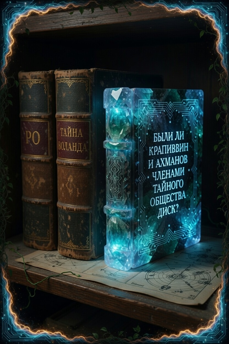 "Смена кодов: Из тени Воланда к свету Кристалла", иллюстрация создана сетью Грок