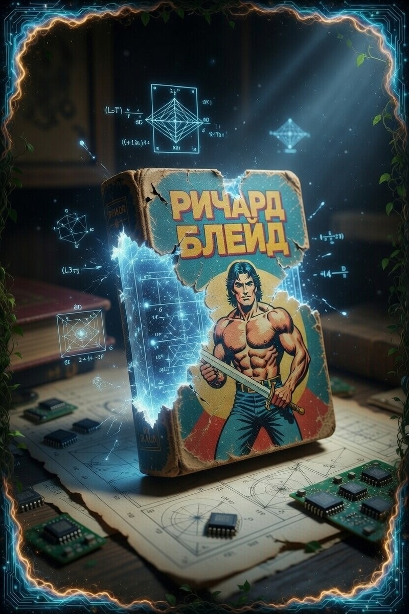 "Троянский конь макулатуры: Формулы под обложкой", иллюстрация создана сетью Грок