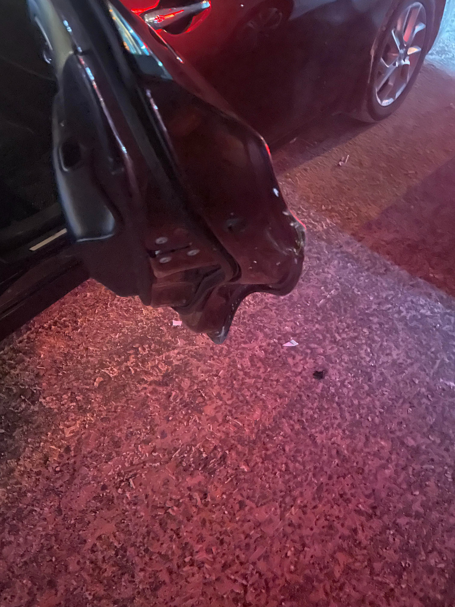 в открытом положении