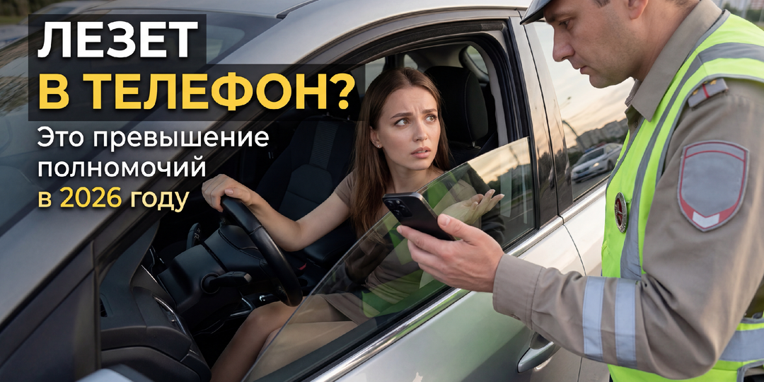 Инспектор лезет в телефон без оснований. Это превышение полномочий в 2026 году