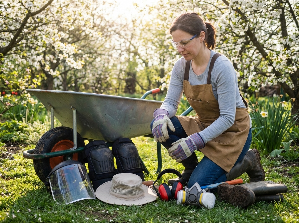 Подготовка к садовому сезону - это не только насыщение своего дома полезными инструментами, но и приобретение средств индивидуальной защиты.