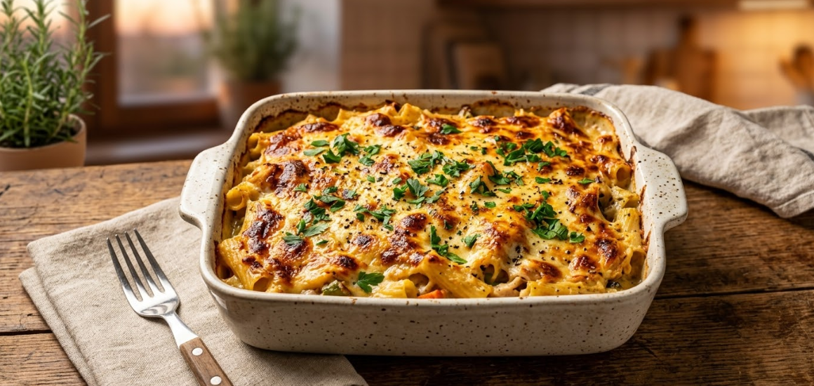 Курица с макаронами