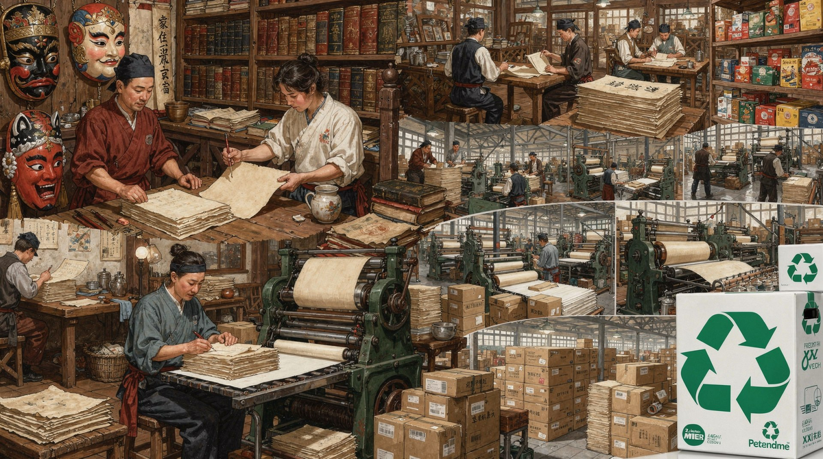 Мы видим его каждый день: коробки с покупками, папки для документов, открытки, упаковки товаров. Картон кажется чем‑то обыденным, но без него современный мир был бы совсем другим. Как тонкий лист спрессованной бумаги стал таким важным? Разберёмся в истории картона!