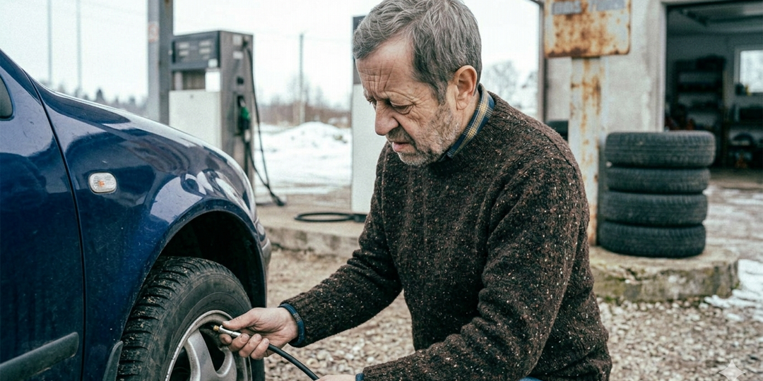 Никогда не проверял давление в шинах перед поездкой, пока не заметил, как машина стала вести себя иначе на трассе