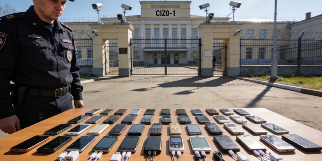 Попытка пронести 30 телефонов в СИЗО-1 обернулась штрафом