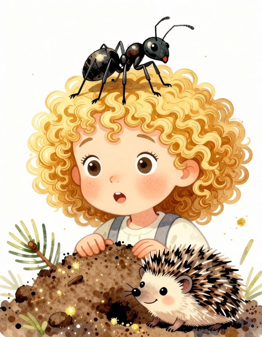 Кнопкин и муравьи (авторское право rikkirayden@yandex.ru)