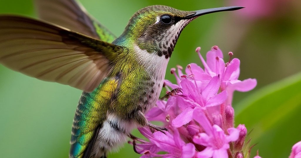 Колибри-пчёлка - самая маленькая, но очень важная птичка!