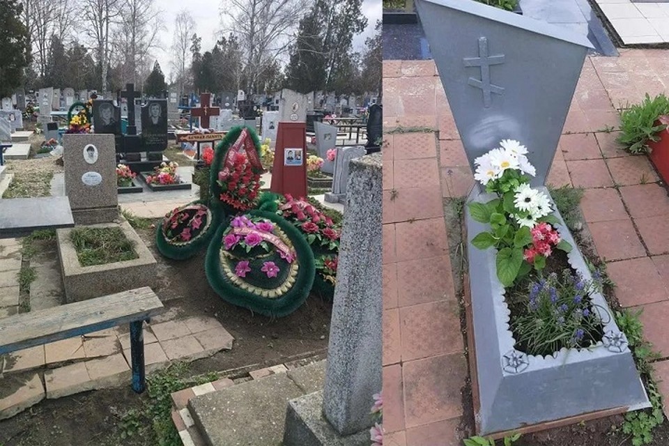    Новая могила появилась на месте захоронения 60-летней давности. Фото: КП-Кубань
