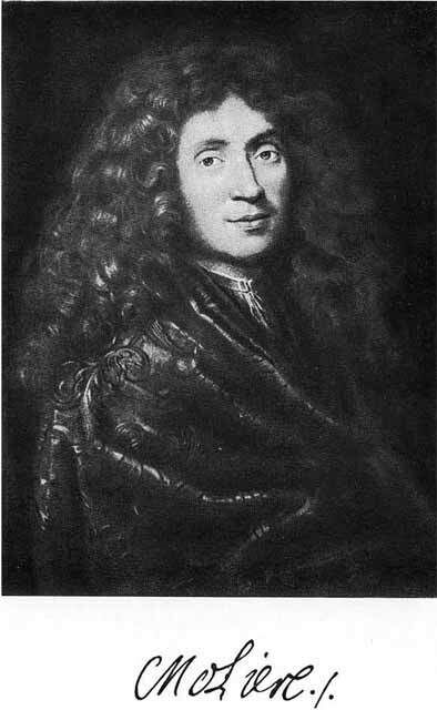 Портрет великого драматурга Мольера. Скриншот эл.издания