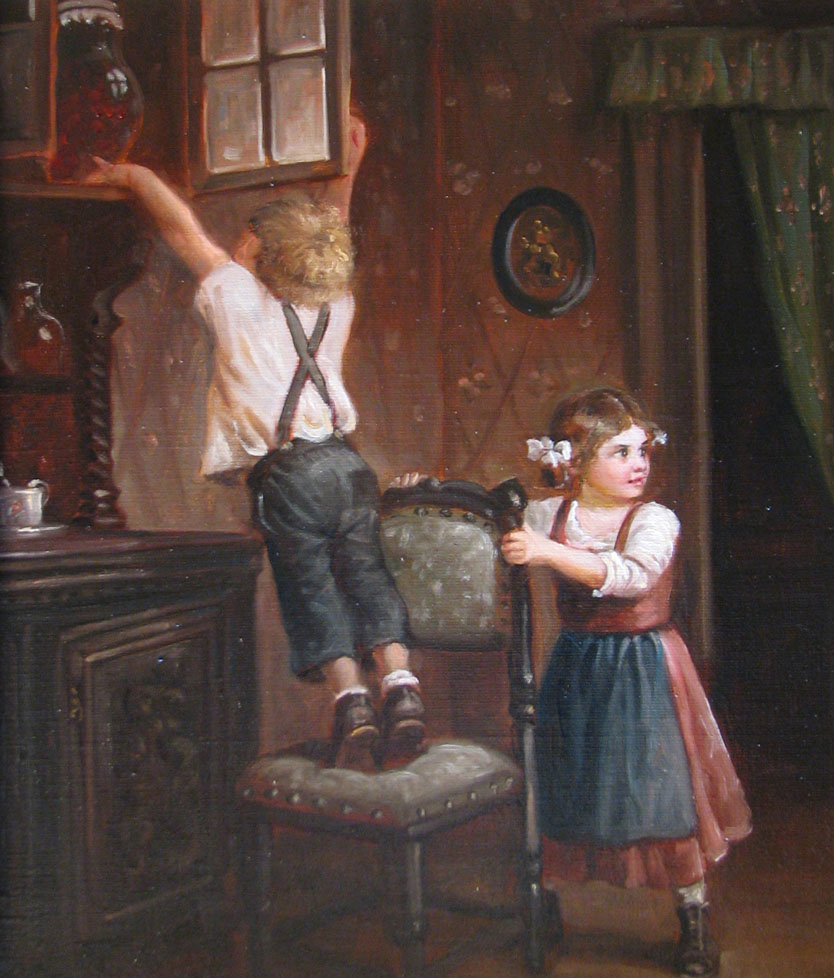 Картина Андрея Шишкина (р.1960) «Воришки» (2009)