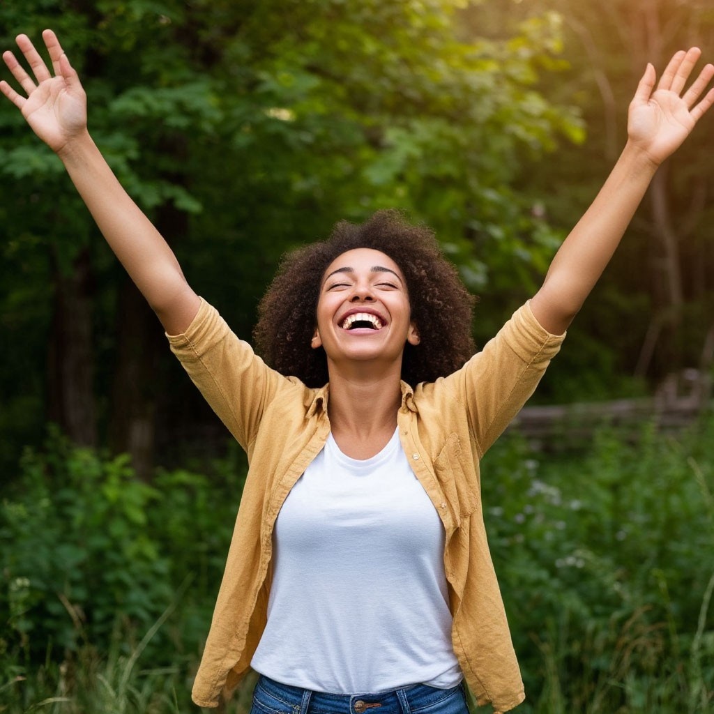 Руки к небу.