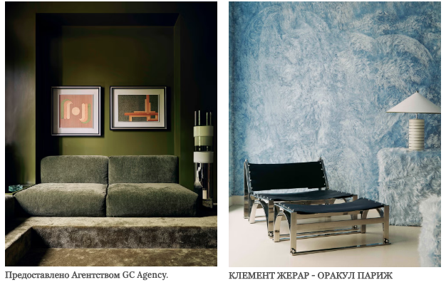 (Фото 1) Компания RedDuo в сотрудничестве с Besana Carpet Lab создала эту библиотеку в своем доме/шоуруме в Милане. (Фото 2) Для презентации своей мебели архитектурное бюро Necchi Architecture украсило выставочный зал ковром нежно-голубого цвета с длинным ворсом.