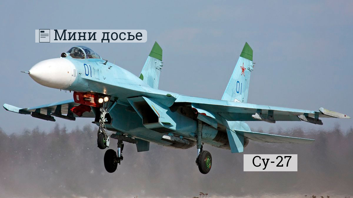 Истребитель Су-27. Фото: Александр Маркин - wikipedia.org
