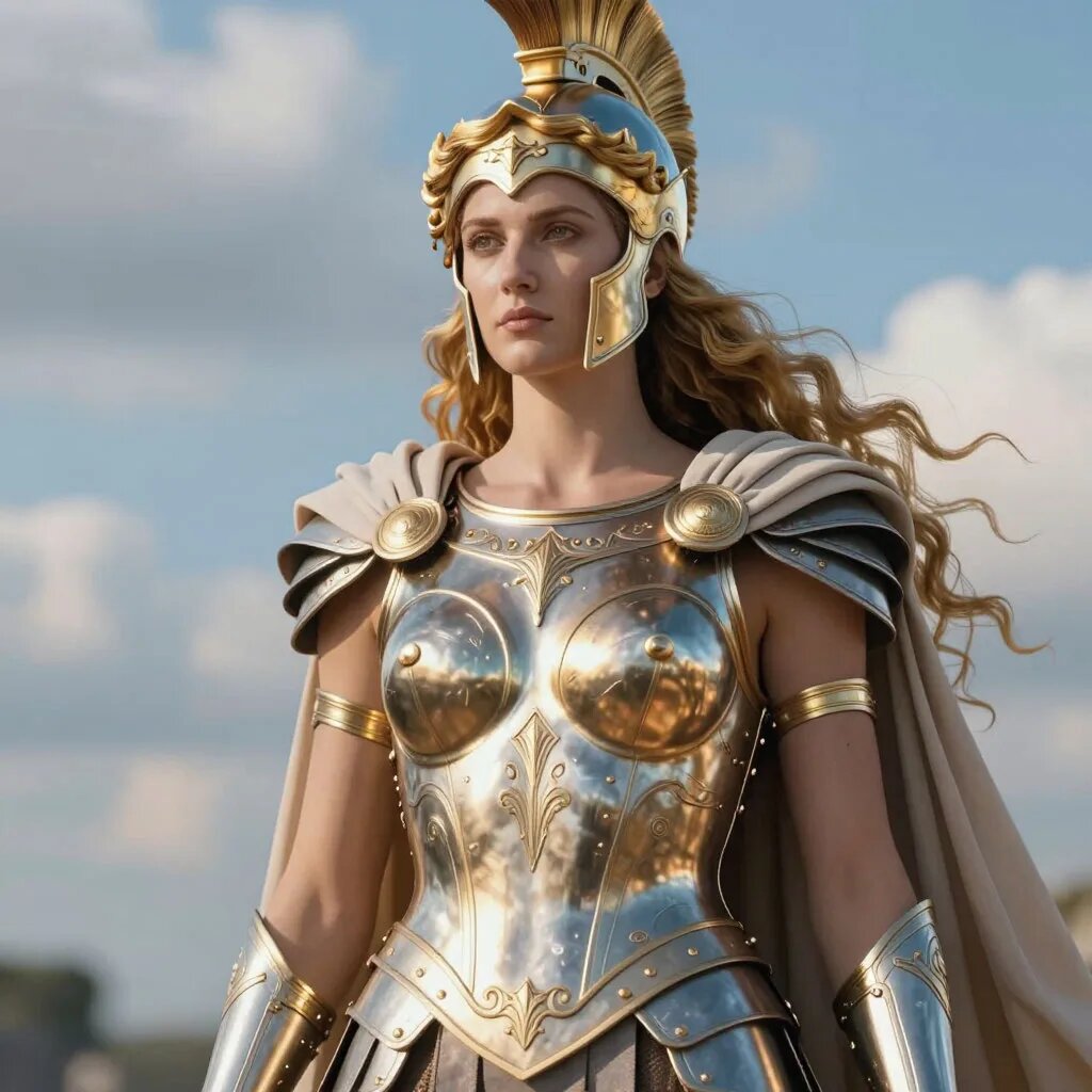 Афина. Иллюстрация сгенерирована нейросетью