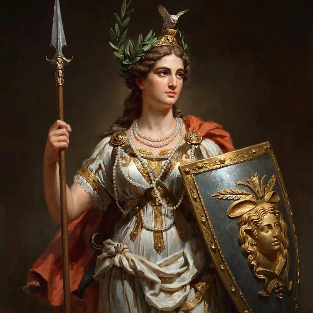 Афина. Иллюстрация сгенерирована нейросетью