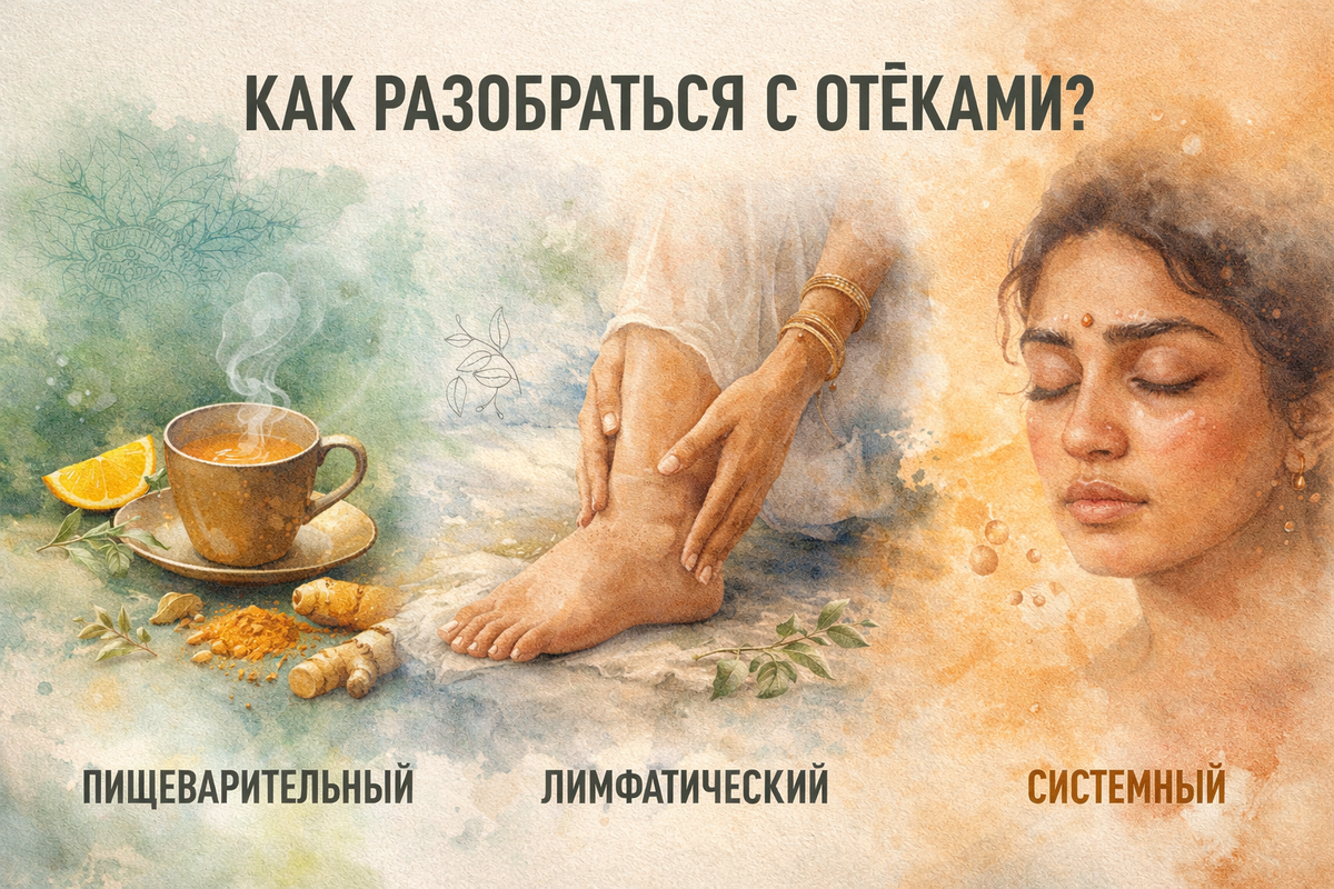 Три вида отёков