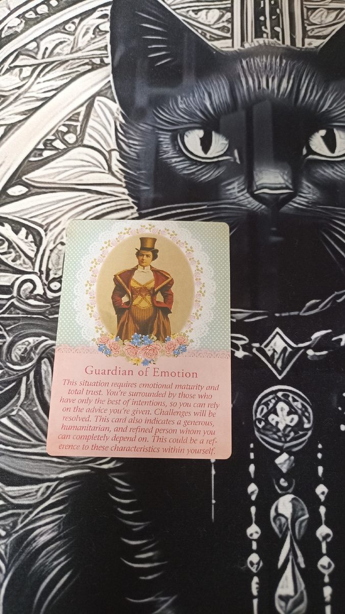 Карта из колоды Таро Ангелов-Хранителей Рэдли Валентайна на тему: Послание от вашего Ангела-хранителя