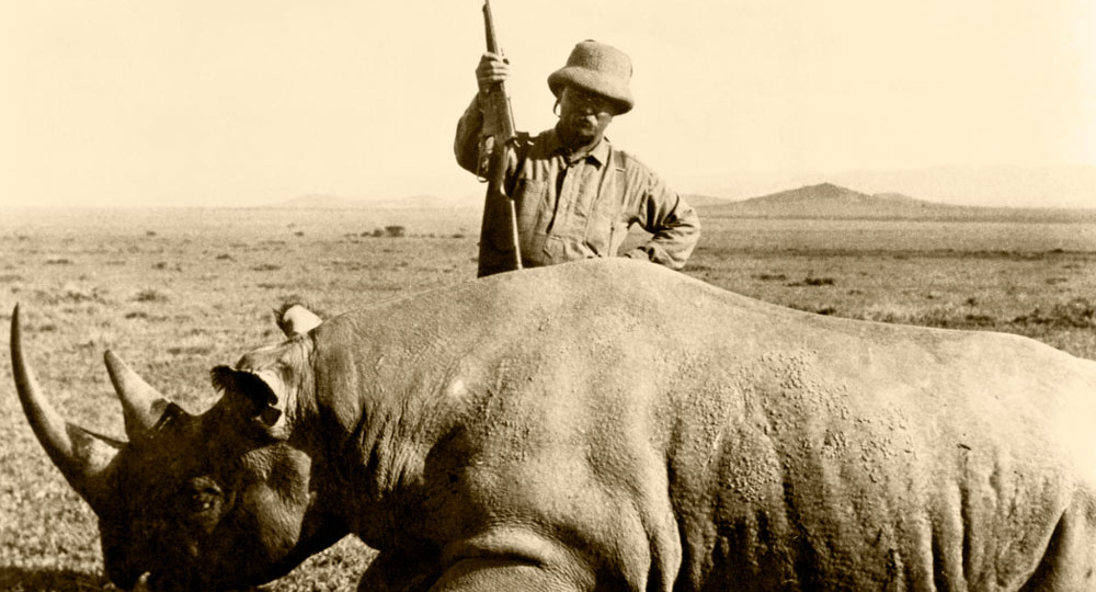 Как американский президент истребил лично 500 слонов, носорогов и другой африканской живности