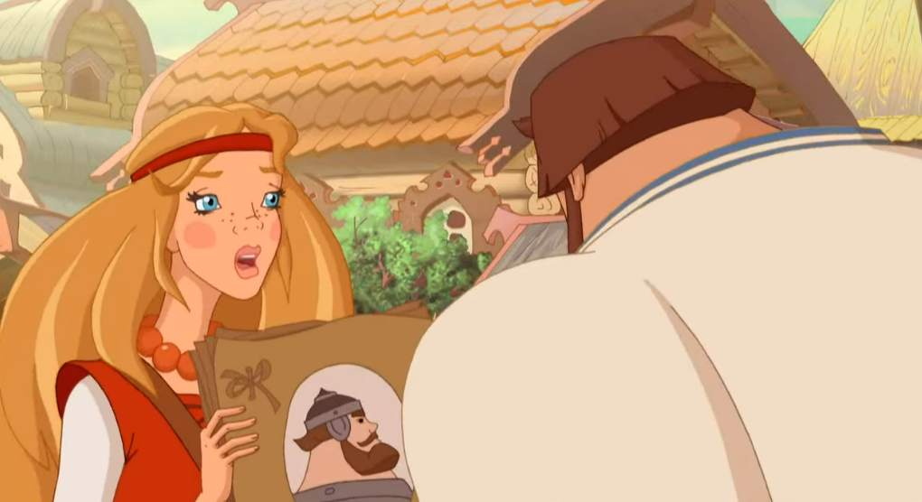 Илья Муромец знакомится с будущей женой Алёнушкой. Богатырь будет покорен ее бесшабашностью