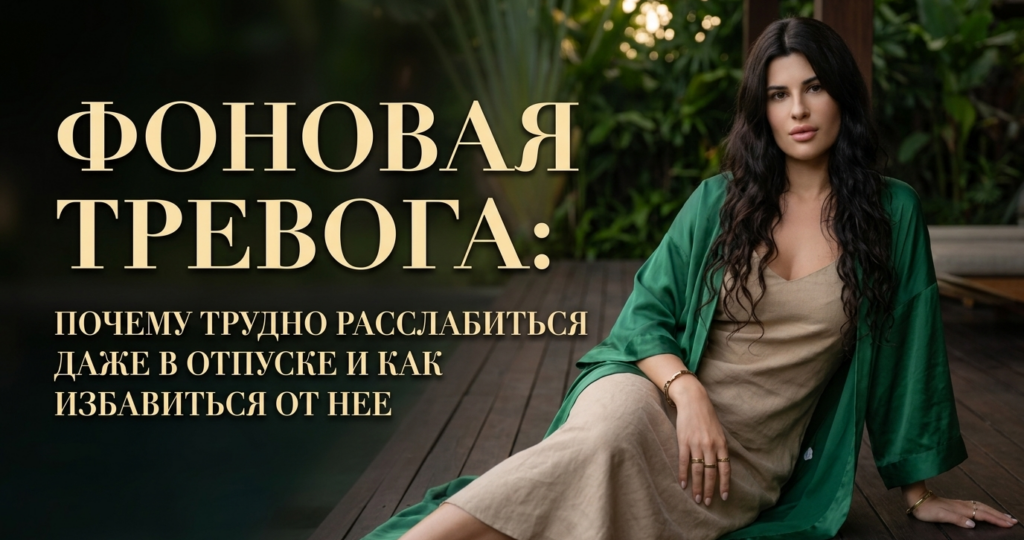 Фоновая тревога: почему трудно расслабиться даже в отпуске и как избавиться от нее