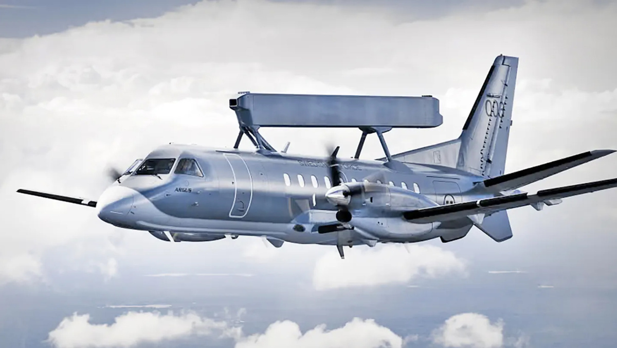    Шведский самолет радиолокационного обнаружения Saab 340 AEW&C