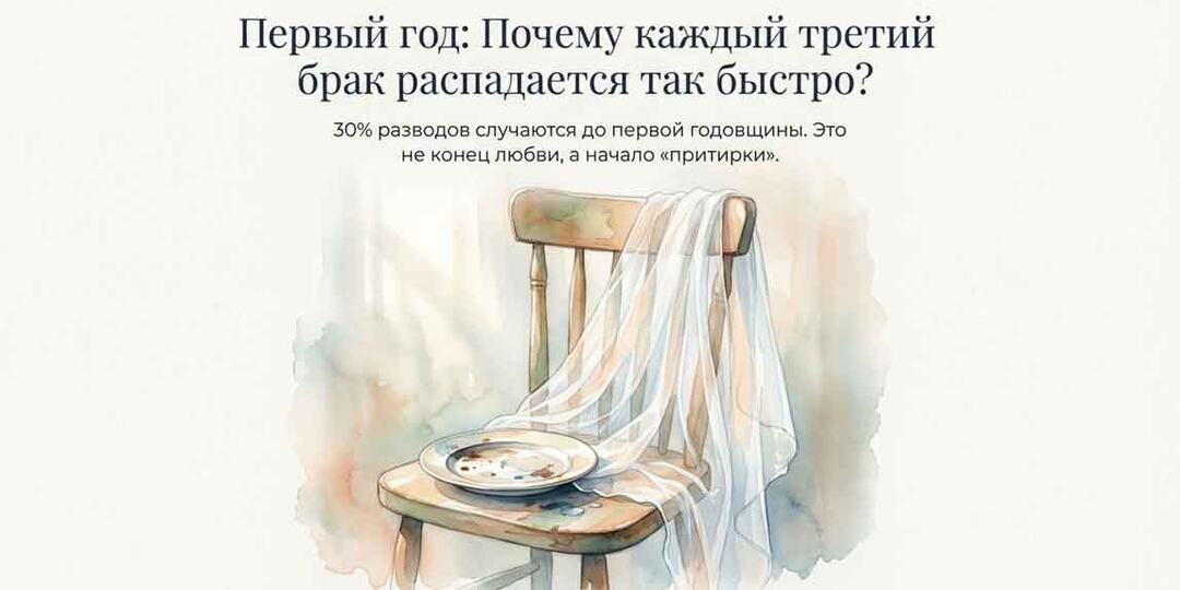 Кризис первого года брака: почему каждый третий развод случается ещё до первой годовщины