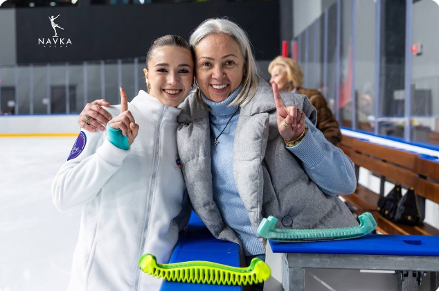 Камила Валиева и её новый тренер Светлана Соколовская