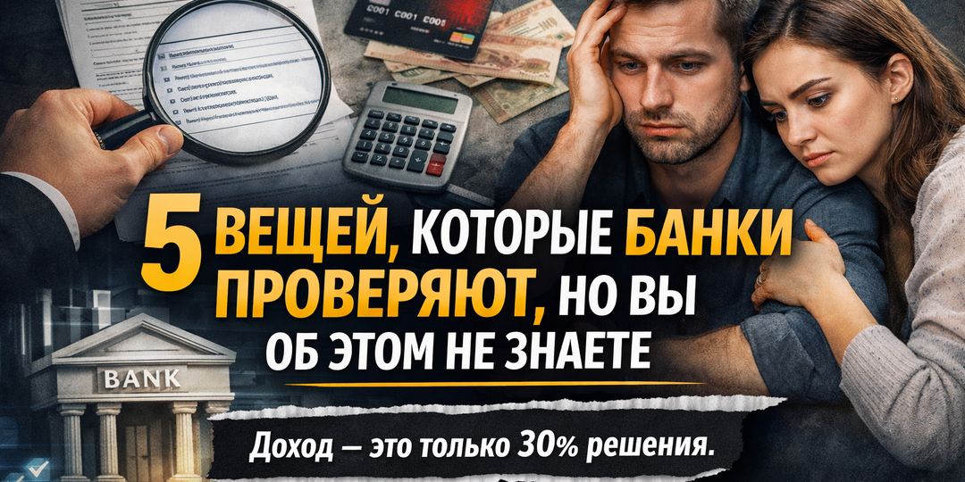 🧠 5 вещей, которые банки проверяют, но вы об этом не знаете