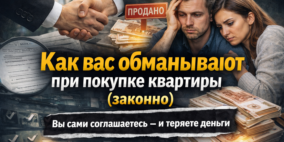 Как вас обманывают при покупке квартиры (законно)