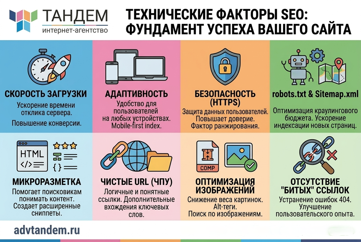 Технические факторы сайта