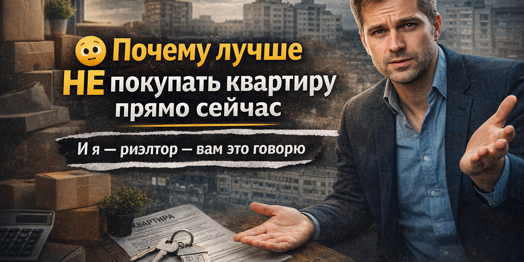 😳 Почему лучше НЕ покупать квартиру прямо сейчас