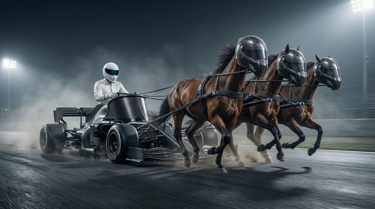 От гоночных повозок до F-1, всё лучшее сначала в спорте.