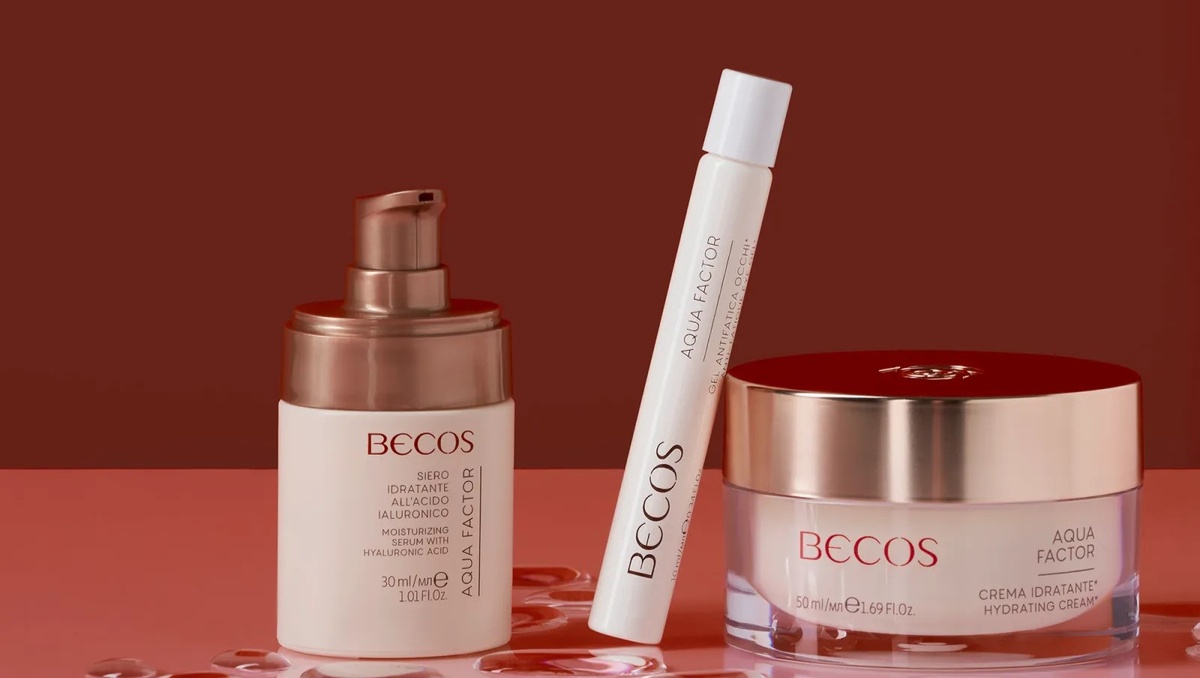 Освежающий гель-роллер для кожи вокруг глаз AQUA FACTOR BECOS, Увлажняющая сыворотка с гиалуроновой кислотой AQUA FACTOR BECOS, Увлажняющий крем с гиалуроновой кислотой и цветком лотоса AQUA FACTOR BECOS