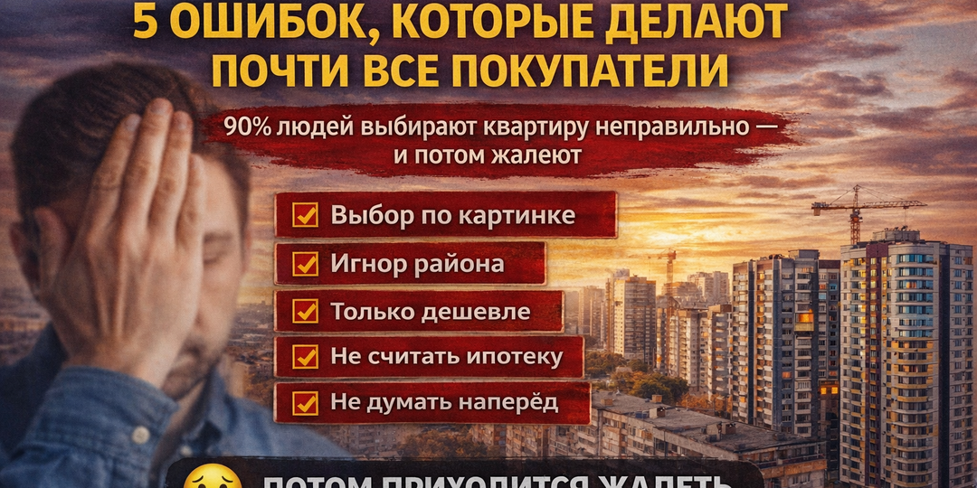Новостройки Барнаула: 5 ошибок, которые делают почти все покупатели
