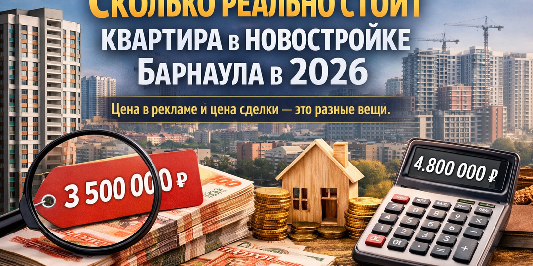 💰 Сколько реально стоит квартира в новостройке Барнаула в 2026