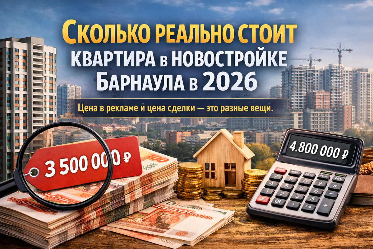 Сколько реально стоит квартира в новостройке Барнаула в 2026