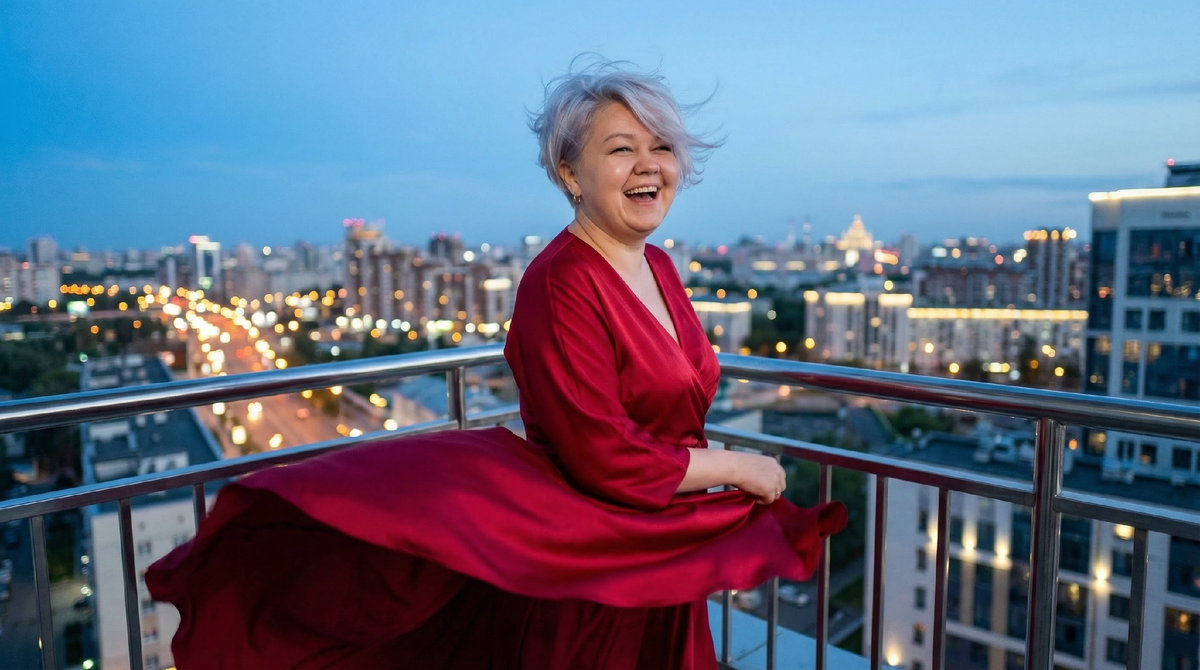 Надеть лучшее платье в обычную субботу — это не каприз, это манифест жизни.
Фото из личного архива.