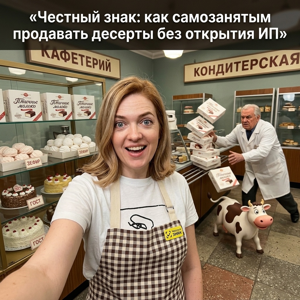    Как самозанятым легально продавать десерты с маркировкой Честный знак admin
