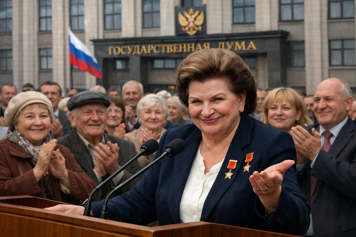 Терешкова в 88 лет снова идет в Госдуму