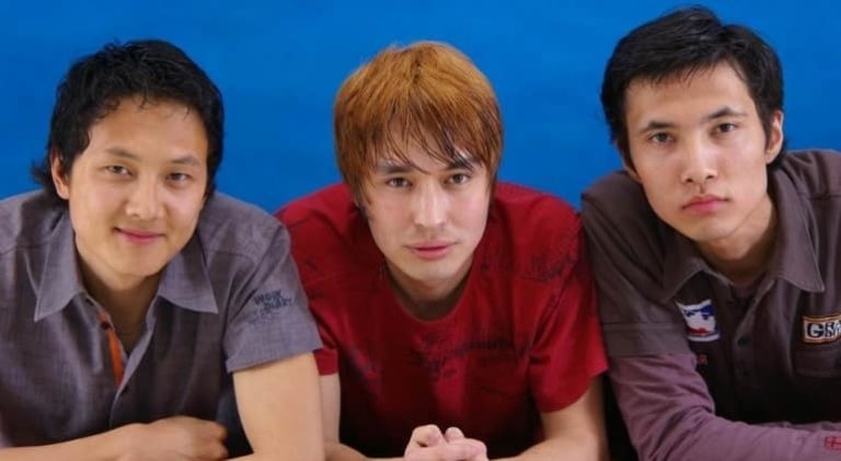    Группа «Дэльмар»: Ролан Сейитбеков, Сардар Туркменов, Азат Раимбердиев.