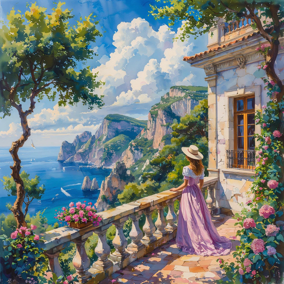 В первый же вечер, стоя на террасе и глядя на закатное море, Анна заметила странную вещь…